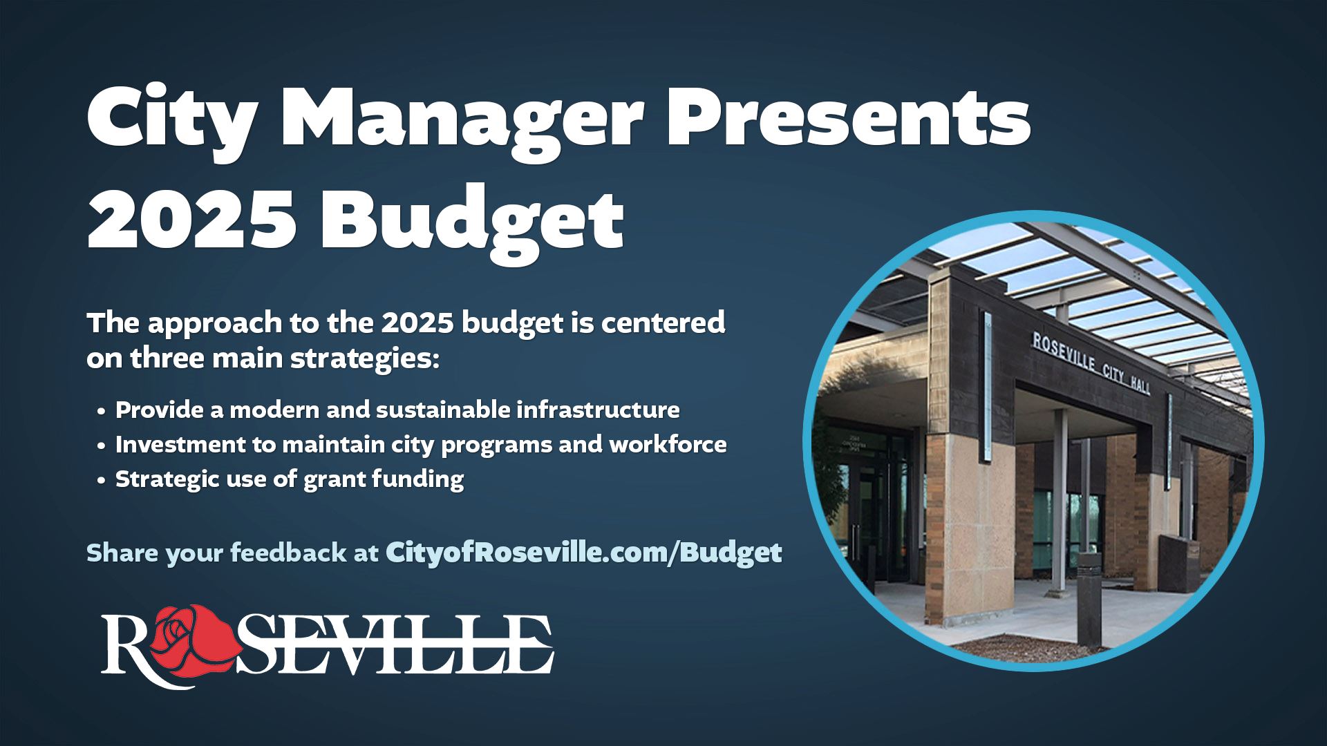 City Manager Presents 2025 Budget