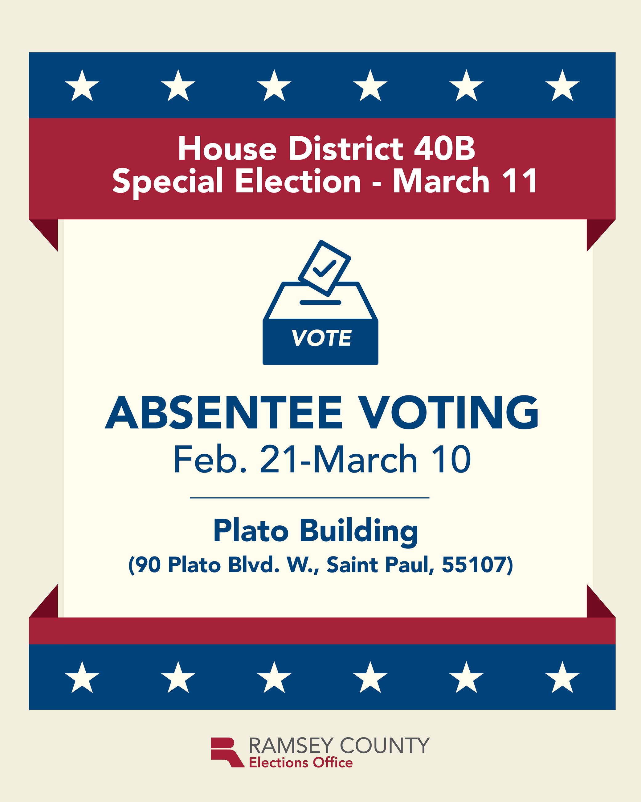 House 40B special election poster.