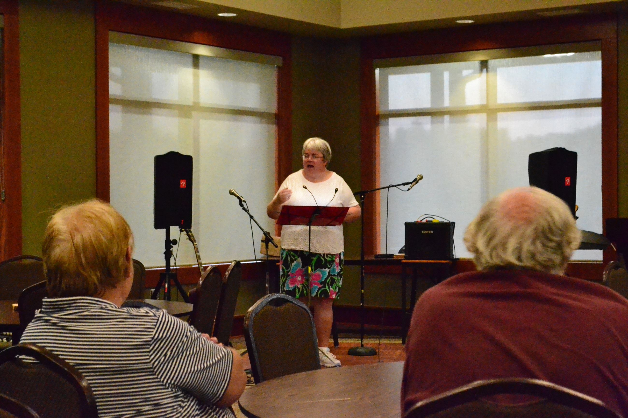 Open Mic - woman reciting