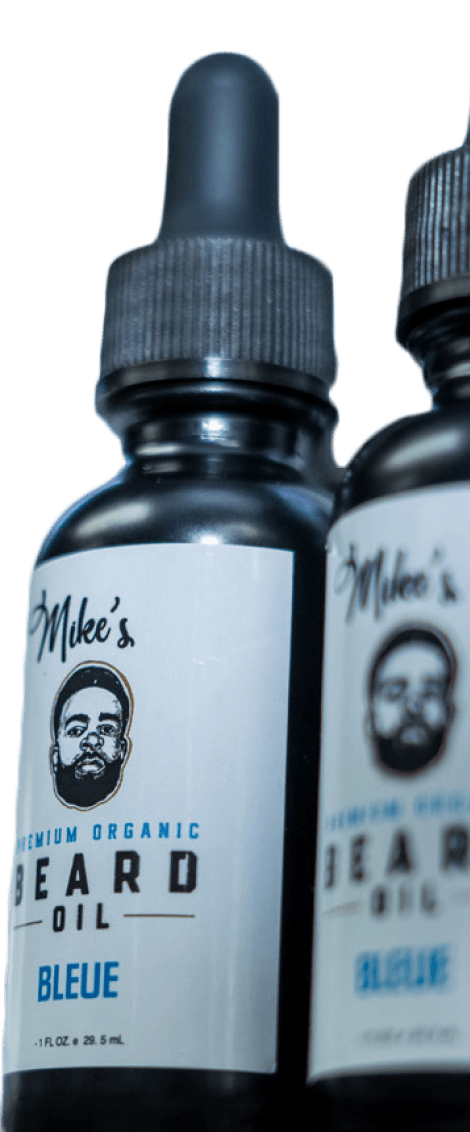 A bottle of Mike's Beard Oil.