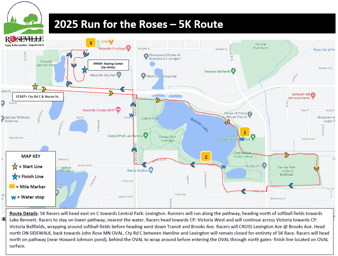2025 Run for the Roses 5K Route